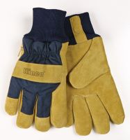 Kinco Lined Suede Pigskin Leather Palm Gloves - Knit Wrist